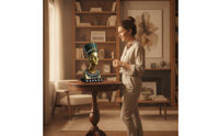 Nile Bust Golden Queen Bust Tabletop Nile Queen Figurine for History Buffs, Bookshelf, Office