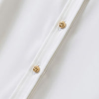 Silk-Like Shirts for Women Plus Size with V-Neck Long Sleeve Design, Party Tops and Office Wear, Dress with Stretch Material