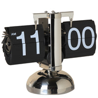 Automatic Page-Flip Clock, Minimalist Mechanical Table Clock for Living Room, TV Cabinet, Home Decor