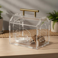 Transparent Acrylic Pet Box High See-Through Quality Attractive Assembly Terrarium Transparent Small Creature Enclosure