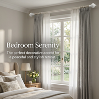 Curtain Rod Finials, Crown Curtain Pole Ends, Aluminum Alloy Rod Finials, Decorative Curtain Rod End Pieces, Easy Install Curtain Pole Decorative Ends