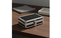 Mini Aluminum Carrying Case Lockable Aluminum Tool Box Hard Shell Briefcase Shockproof Small Hard Shell Briefcase for Travel