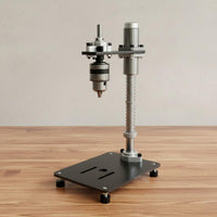 High Precision Hand Drill Press Stand Multi-Functional Vertical Drilling Guide Stable Clamping Portable Drill Press Compact Size for DIY Enthusiasts, Woodworkers, Model Makers, Workshop, Garage, Benchtop