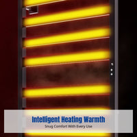 Heated Towel Rack, Stainless Steel Bathroom Shelf, Smart Carbon Fiber Drying, Electric Heating, Modern Design