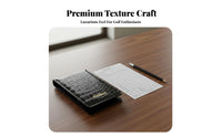 3 Pieces Alligator Texture Pattern Scorecard Holder Long-Lasting Golf Scorebook Ideal Gift for Golfers, Athletes, Competition, Outdoor