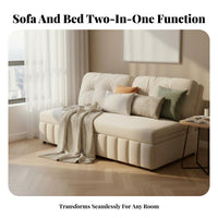 Two-PurposeUse Armless Fold-foldable Couch Foldable Design Fold-foldable Guest Bed Space-Saving transformable Seating Minimalist design for Apartment Dwellers, Students, Homeowners, Living Room, Small Spaces, Bedroom, Office