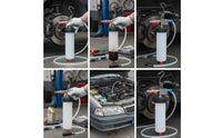 Transparent Brake Fluid Extractor Compact Pneumatic Fluid Extractor Handheld Oil Change Machine Wide Compatibility for Garage, Workshop