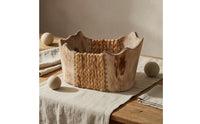 Woven Basket Handwoven Organizer Basket Woven Decor Decoration