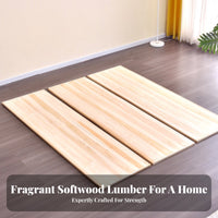 rollable Slat Foundation Thickened Planks Mattress Support Even Weight Distribution Bed Base for Homeowners, DIY hobbyists, Dormitory, Dorm Room
