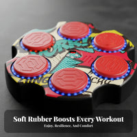 Rubber Striking Face Wall-Mounted Boxing Target Adjustable Volume Wall Mounted Punching Pad Fast Charging Light-up Punch Pad Built-in Counter
