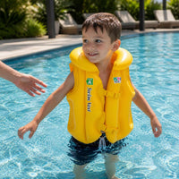 Kids' Inflatable Swim Vest with Buoyancy, Anti-Flip Design for Ages 3+, Swimming Aid