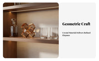 Light Luxury Design Geometric Crystal Cross Modern Design Crystal Cross Figurine Creative Accent Piece for Homeowners, Living Room