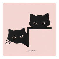 Cartoon Design Black Feline Door Frame Decor Sturdy Construction Feline Door Topper for Indoor, Doorway