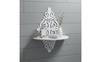 Ornate Wall Shelf Intricate Pattern Ornate Display Shelf Vintage Styled for Entryway