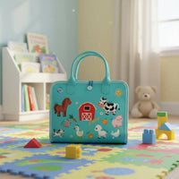 Textile Learning Toy Develops Fine Motor Skills Young Child Busy Board Dressing Toy for Young Children, Preschoolers, Car Rides