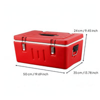 Thermal Food Box Removable Inner Pans Insulated Food Pan Carrier Leak-Resistant Latches Stainless Steel Insert Insulated Container