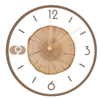 Wood Grain Wall Clock Decorative Wall Clock with Wood Dial Minimalist for Office