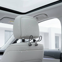 Stainless Steel Double Hook Car Hanger Multifunction Car Seat Hook Organizer Space Saving Headrest Coat Hanger Easy to Install for Travel