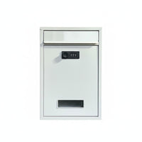 Rainproof Waterproof Outdoor Mailbox Large Capacity Wall Mounted Mailbox Modern Design Combination Lock Letterbox Multifunctional for Office