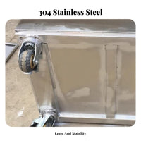 Fire Fighting Sand Container with Wheels Locking Casters Mobile Fire Sandbox Rolling Flood Control Bin for Industrial Workers