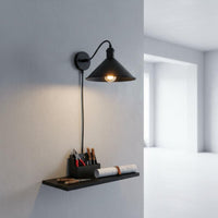 Folded Rim E27 Replacement Lampshade Retro Industrial Cone Lamp Shade DIY Friendly Industrial Design Light Shade Heat Resistant for Bar