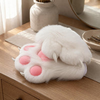 Feline Paw Gloves Cute Design Soft Mittens Soft for Cosplayers