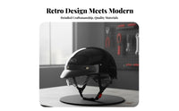 Japanese Design Bowl Helmet 3C Certified Retro Half Helmet Shell for Adults, Women, City Commuting, Street Riding, All Seasons