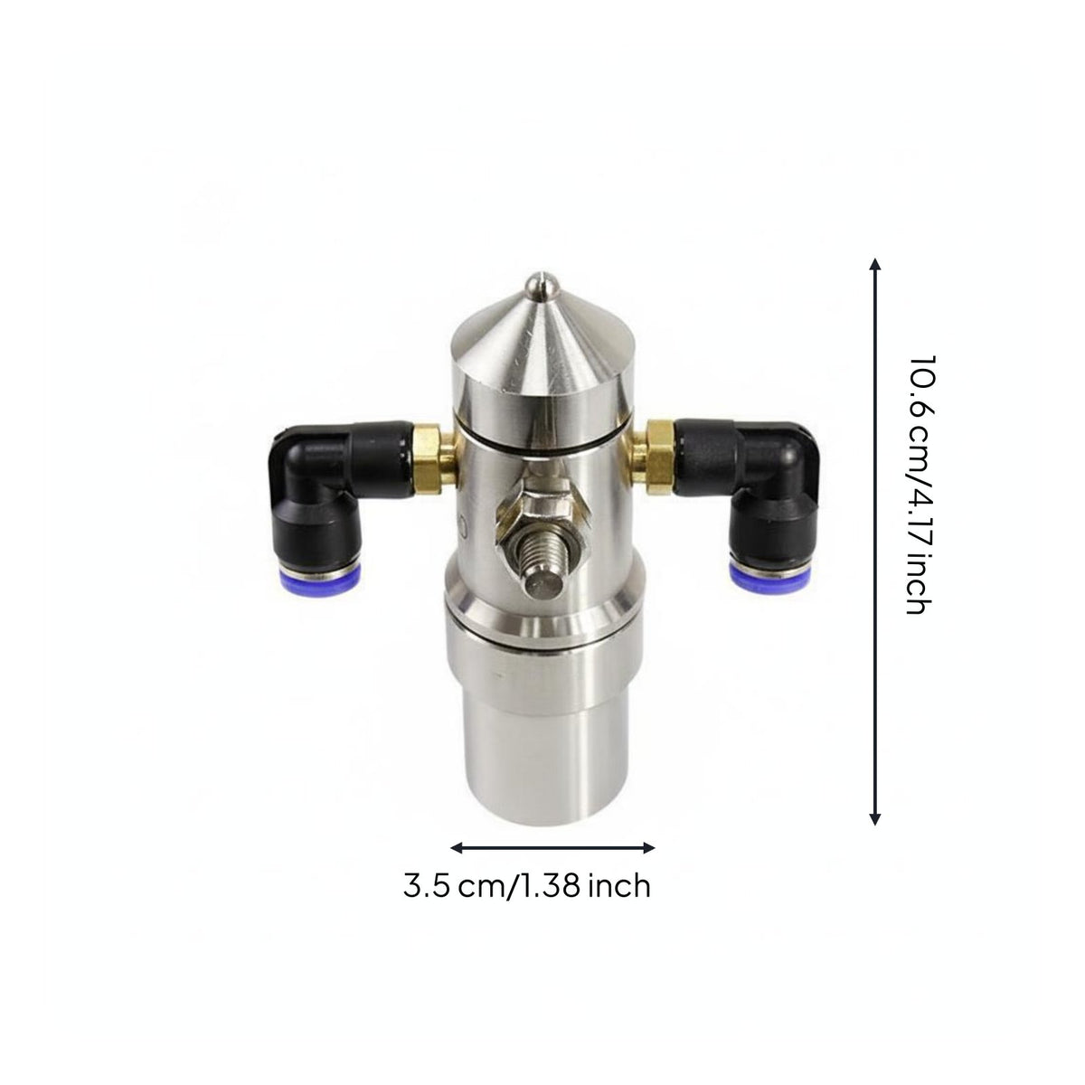Anti-Leak Air Atomizing Nozzle Fine Mist Atomization Stainless Steel Misting Nozzle for Humidification, Cooling, Coating