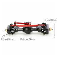 RC Crawler Axle with Brass Knuckles 1/24 Scale SCX24 Axle Assembly Part Hardened Steel Heavy-Duty for Rock Crawling