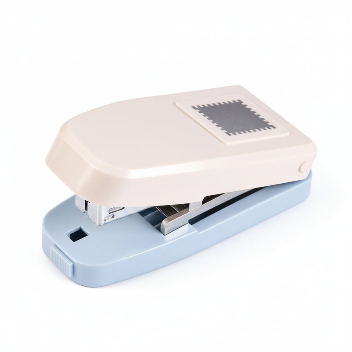 Spring-Loaded Paper Punch with Embossing Tool Compact Handheld Paper Punch Easy-Push Versatile for Journaling