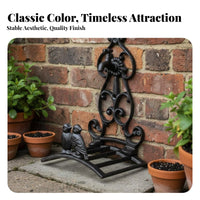 Weather Resistant Cast Iron Hose Hanger Rustic Water Pipe Holder for Gardeners, Patio