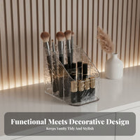 Multi-Compartment Makeup Tray Large Capacity Multi-Compartment Clear container