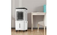 Easy to Move Portable Evaporative Air Cooler Wheeled Cooling Fan for Bedroom