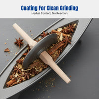 Herbal Medicine Cast Iron Manual Crusher, Traditional Grinding Vessel, Uncoated