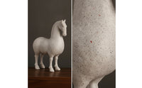 Horse Figurine Distressed Horse Sculpture Handcrafted Ornament for Art Collectors, Living Room, Entryway, Bookshelf