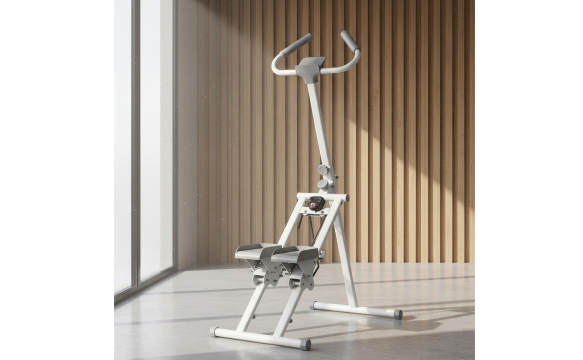 Stair Stepper Machine Phone Holder Foldable Stair Stepper Stable Steel Frame Vertical Climber