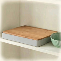 Board with Trays Bamboo Board with Tray Space-Saving for Kitchen