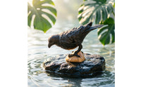 Cormorant Figurine Small Bird Figurine Bird Figure Compact Toy Sculpted for Collectors, Display Cabinet, Shelf