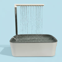 Promotes Hygiene Parrot Bathtub Natural Rain Simulation Recirculating Bird Shower Automatic Bird Shower for Parakeets, Cockatiels, Lovebirds