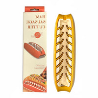 Compact Size Diamond Pattern Sausage Cutter Creates Decorative Cuts Hot Dog Spiral Cutter Even Cooking Spiral Hot Dog Cutter Easy to Use for Baking