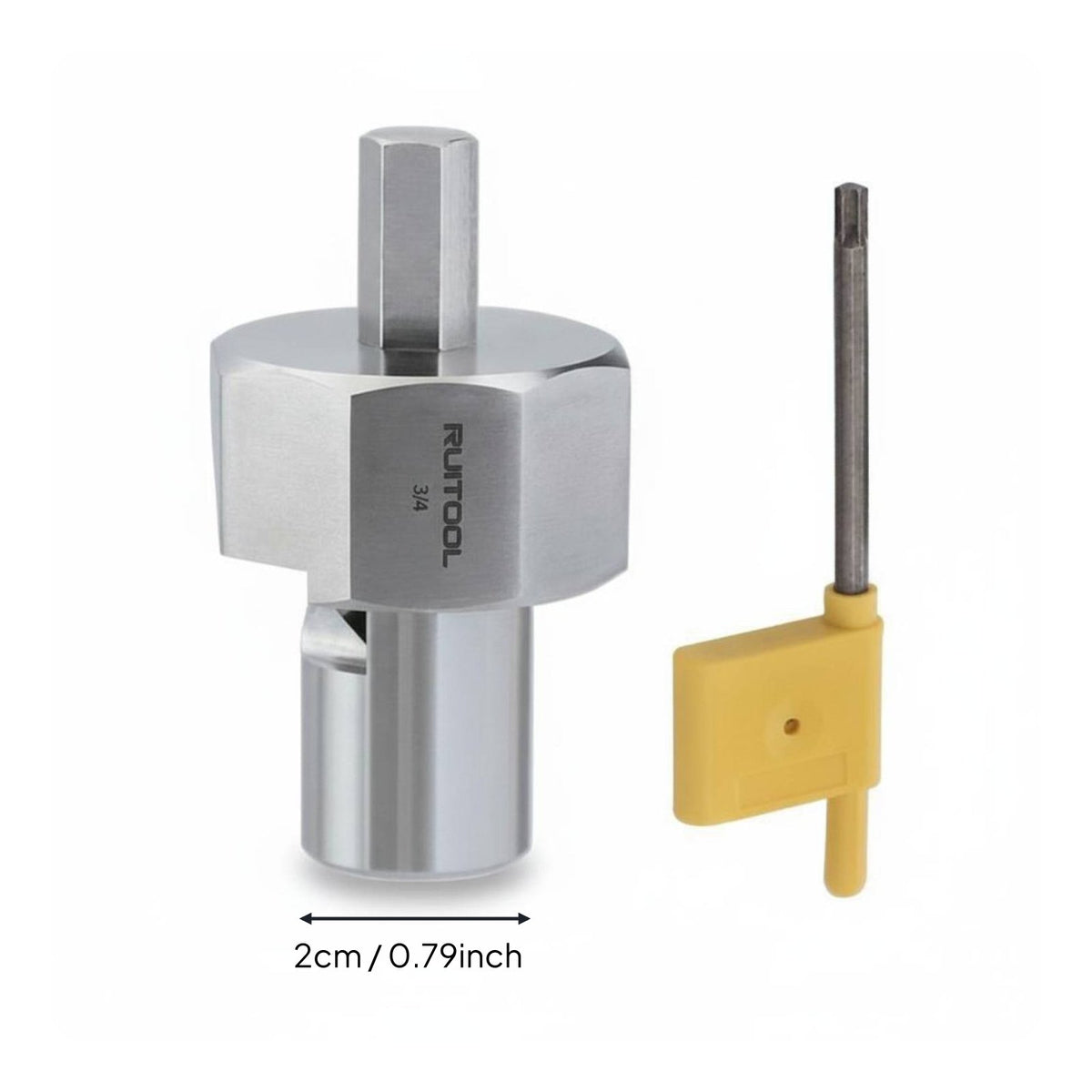 Replaceable Blade Hole Deburring Tool Stainless Steel Body Countersink Deburring Bit Hex Shank Chamfering Drill Bit 4-Sided Cutter for Metalworkers