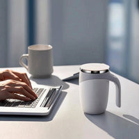 Automatic Self-Stirring Mug Insulated Self-Stirring Mug with Lid Portable Easy to Clean for Coffee Lovers, Office Workers, Students, Desk, Home, Dorm Room