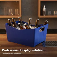 Beverage Crate Heavy Duty Bar Ice Bucket Large Capacity Stackable Drink Carrier for Bartenders, Caterers, KTV, Restaurant, Party