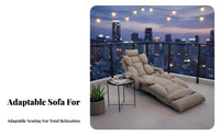 Adjustable Padded Recliner Foldable Design Floor Chair Multi-Position Space-Efficient Storage for Children