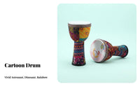 Tuningwithout Cost child's Djembe Lightweight Design Hand Drum Easy to Play Percussion Instrument Long-Lasting Drop-Resistant for Preschoolers, Music Beginners, Kindergarten, School Activities, Early Education, Home Decor