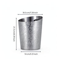 Champagne Tub Stainless Steel Vino Cooler Tub Tapered for Dinner Parties