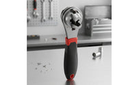 Slip-Resistant Adjustable Ratchet Wrench One-Handed Ratcheting Adjustable Wrench Universal Spanner Versatile for DIYers, Handymen, Garage