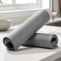 Super Microfibre Cleaning Cloths, Gray 30x30cm Thick Microfiber, Car Cleaning Products for Glass and Panes