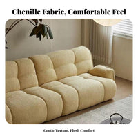 Straightrear cushiony Sofa French design Living Room Seating Retro Look Couch for Apartment Dwellers, Young Adults, Lounge Area
