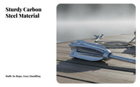 Carbon Steel Boat Anchor Portable Inflatable Boat Anchor Boating Equipment Easy Storage Oceanic Grade for Kayakers, Lakes